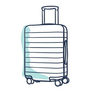 Luggage. Illustration.