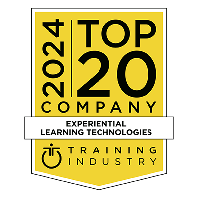 Training Industry Award Logo Received by ExperiencePoint for 2024 Top 20 Experiential Learning Technologies Company