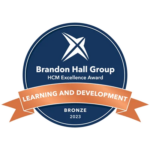 Brandon Hall Group HCM Excellence Award 2023 Bronze for Learning and Development.