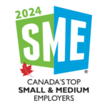 2024 Canada's Top Small & Medium Employers award badge.