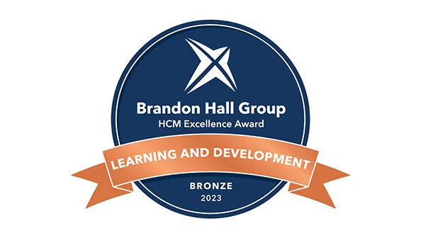 Brandon Hall Group HCM Excellence Award 2023 Bronze for Learning and Development.