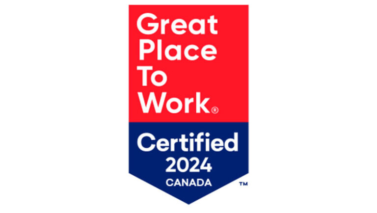 Great Place to Work Certified 2024 Canada badge.