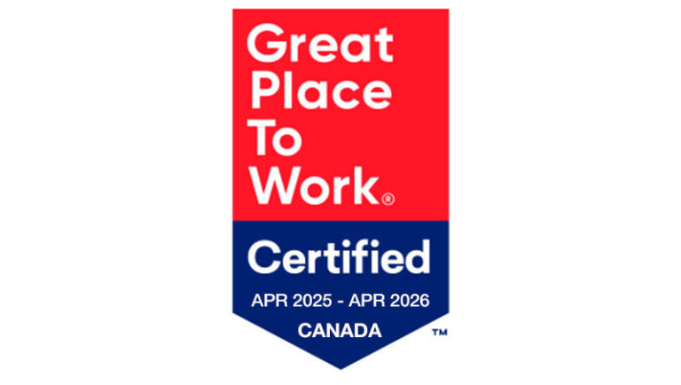 Great Place to Work Certified 2025 Canada badge.