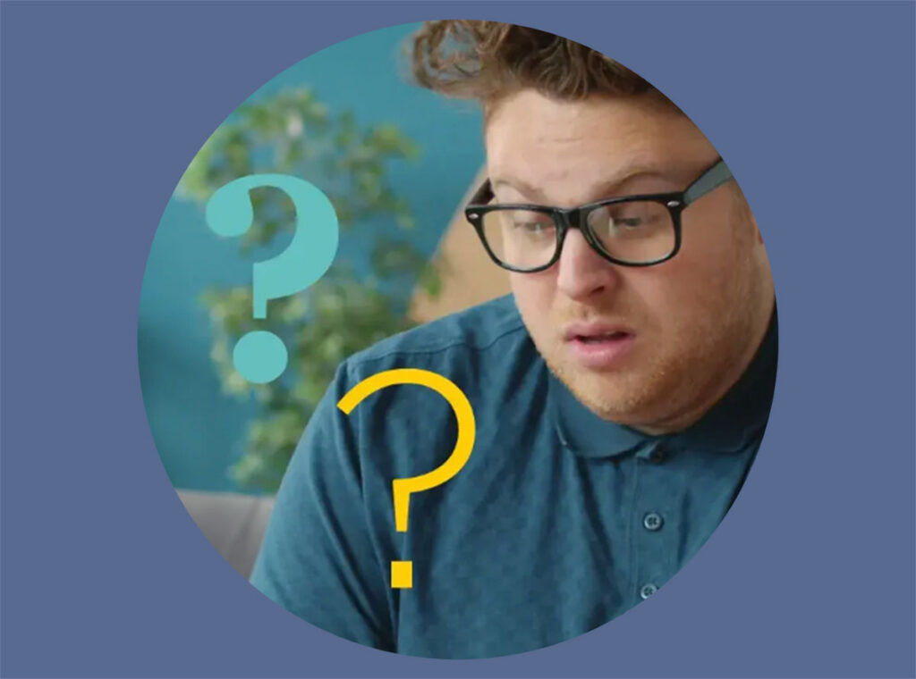 A man working with AI on a laptop and wondering why his efforts are failing.