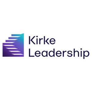 Kirke Leadership logo in blue and purple.